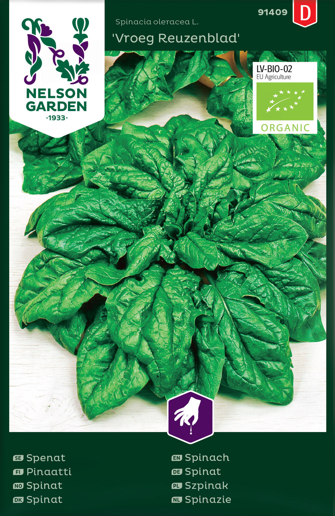 Spinat 'Vroeg Reuzenblad'